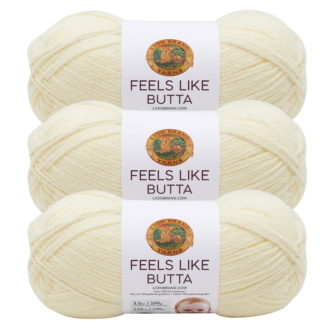 3 Pack Lion Brand® Feels Like Butta® Solid Yarn